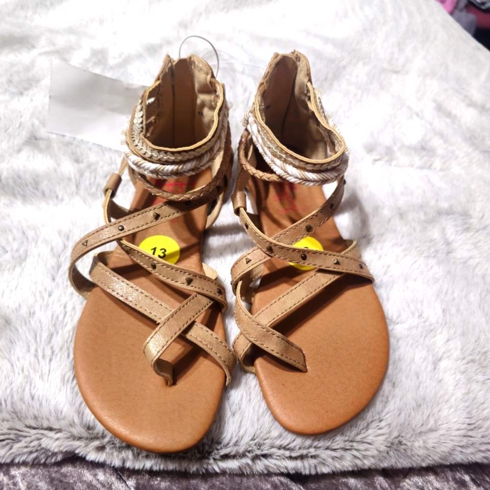 Brand New With Tags Little Girls Sandals Size 13